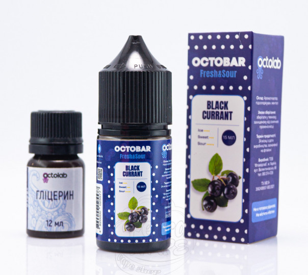 Рідина Octobar Fresh&Sour Salt Black Currant 30ml 50mg (набір компонентів)