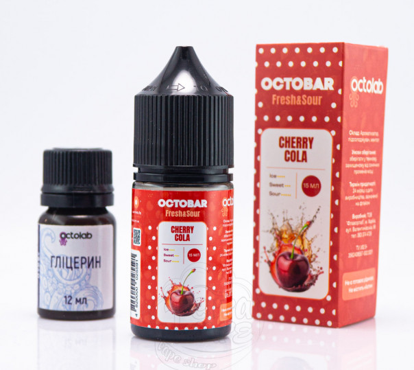 Жидкость Octobar Fresh&Sour Salt Cherry Cola 30ml 50mg (набор компонентов)