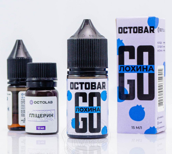 Жидкость Octobar Go Salt Голубика 30ml 50mg (набор компонентов)