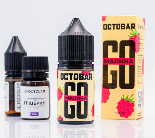 Жидкость Octobar Go Salt Малина 30ml 50mg (набор компонентов)