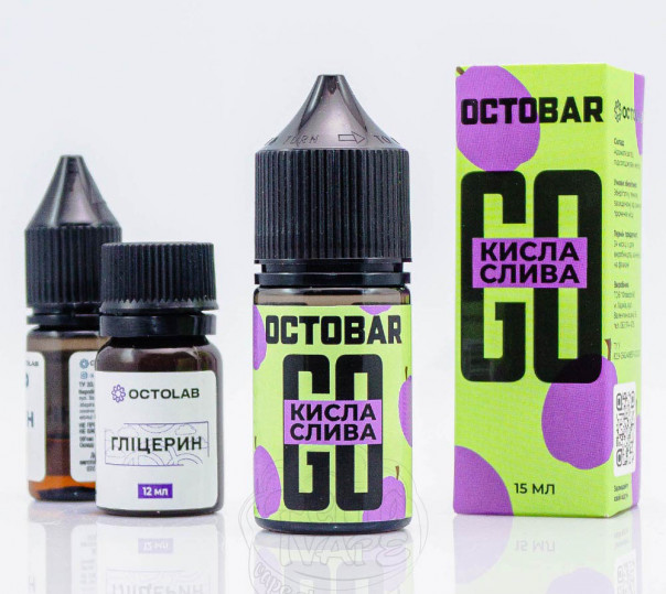 Рідина Octobar Go Salt Кисла Слива 30ml 50mg (набір компонентів)