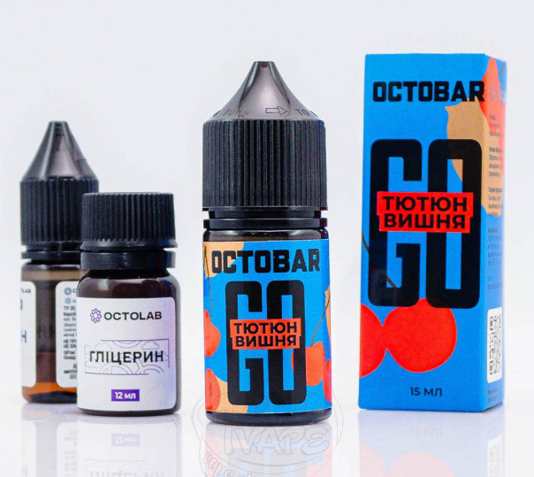 Жидкость Octobar Go Salt Табак Вишня 30ml 50mg (набор компонентов)