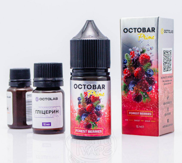 Рідина Octobar Prime Salt Forest Berries 30ml 50mg зі смаком лісових ягід (набір компонентів)
