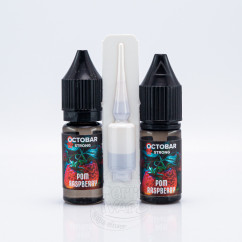 Octobar Strong Salt Pom Pom Raspberry 10ml 50mg Рідина (набір компонентів)