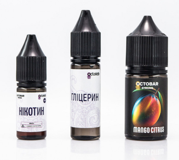 Жидкость Octobar Strong Salt Mango Citrus 30ml 50mg со вкусом манго и цитрусовых (набор компонентов)
