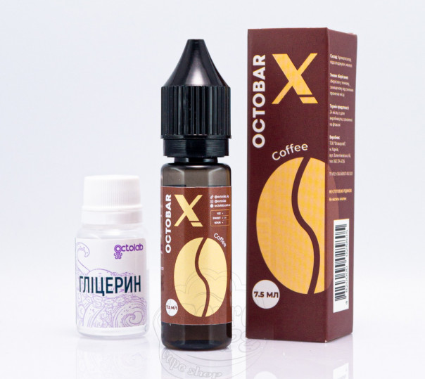 Жидкость Octobar X Salt Coffee 15ml 50mg со вкусом кофе (набор компонентов)