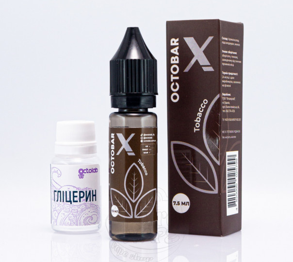 Рідина Octobar X Salt Tobacco 15ml 50mg зі смаком тютюну (набір компонентів)