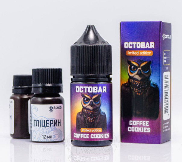 Рідина Octobar Salt Coffee Cookies 30ml 50mg зі смаком кавового печива (набір компонентів)