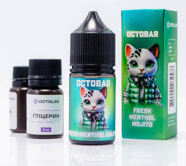 Жидкость Octobar Salt Fresh Mentol Mojito 30ml 50mg со вкусом ментола и мохито (набор компонентов)
