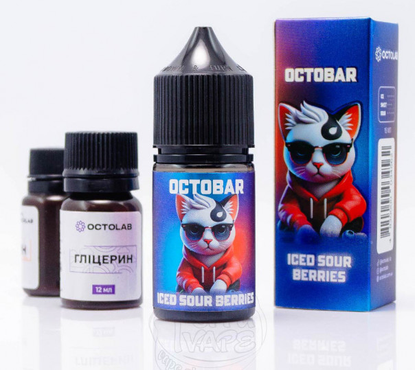 Рідина Octobar Salt Iced Sour Berries 30ml 50mg зі смаком кислих ягід з льодом (набір компонентів)
