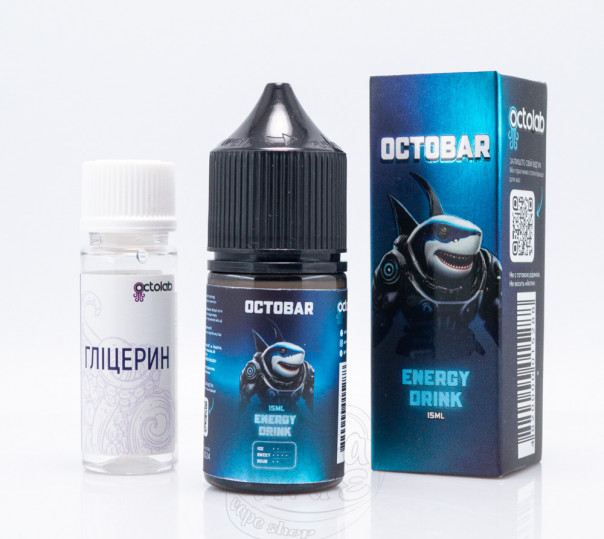 Рідина Octobar Salt Energy Drink 30ml 50mg зі смаком енергетика (набір компонентів)