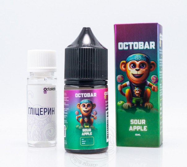 Рідина Octobar Salt Sour Apple 30ml 50mg зі смаком яблука (набір компонентів)