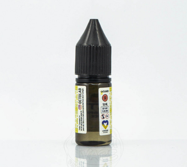 Рідина Saltex Salt Pineapple Ice 10ml 50mg на сольовому нікотині зі смаком ананаса з холодком Рідина Saltex Salt Pineapple Ice 10ml 50mg на сольовому нікотині зі смаком ананаса з холодком