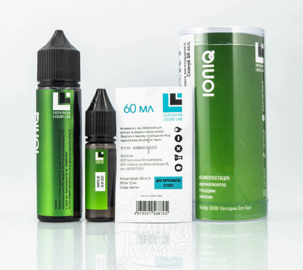 Набір для приготування рідини IONIQ Nectarine Apple Berry 60ml 3mg на органічному нікотині