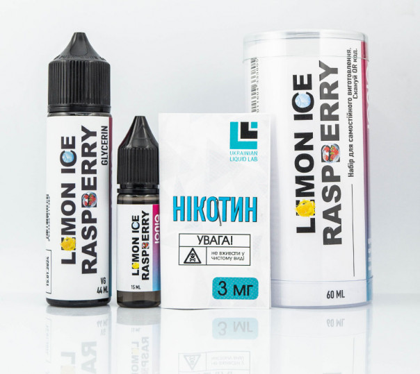 Набір для приготування рідини IONIQ Raspberry Lemon Ice 60ml 3mg на органічному нікотині