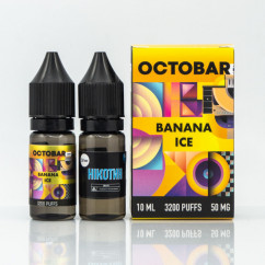 Набір Octobar Salt Banana Ice 10ml 50mg Рідина (набір компонентів)