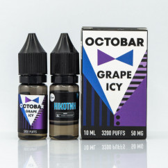 Набір Octobar Salt Grape Icy 10ml 50mg Рідина (набір компонентів)