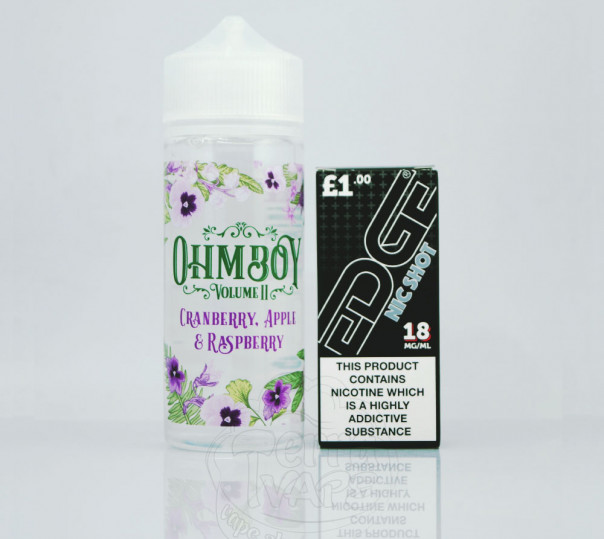 Ohm Boy Cranberry Apple Raspberry 100ml 0mg без нікотину