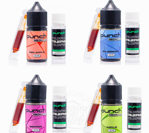 Жидкость Punch Neon Ice Salt 30ml (набор компонентов)