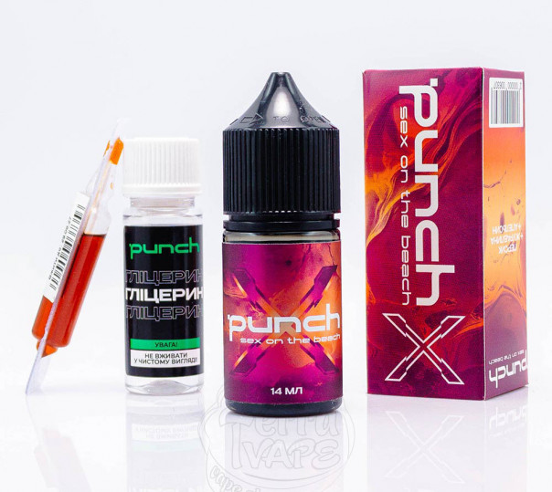Рідина Punch X Cocktails Salt Sex on the Beach 30ml 65mg зі смаком персику, журавлини та апельсину (набір компонентів)