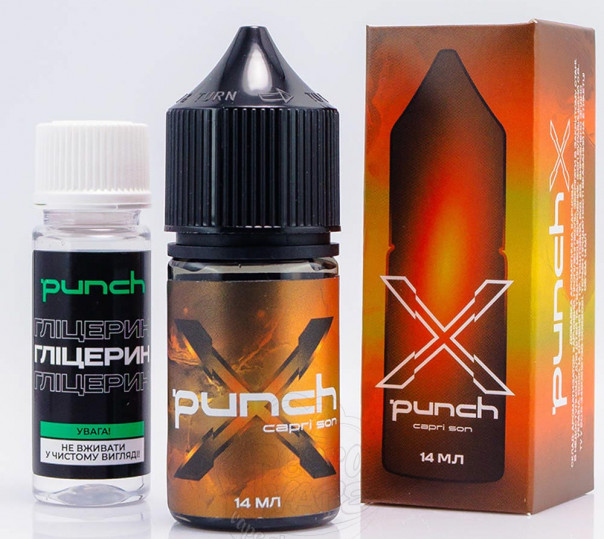 Рідина Punch X Cocktails Salt Capri Son 30ml 50mg зі смаком коктейлю Капрі Сон (набір компонентів)