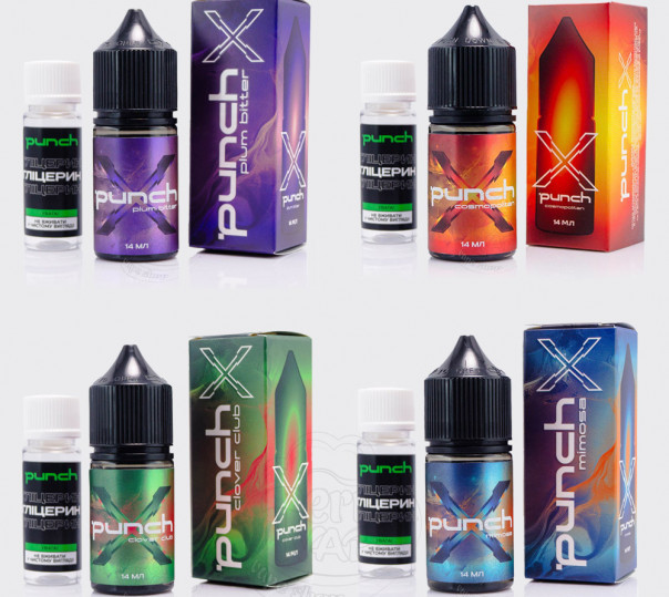 Рідина Punch X Cocktails Salt 30ml (набір компонентів)