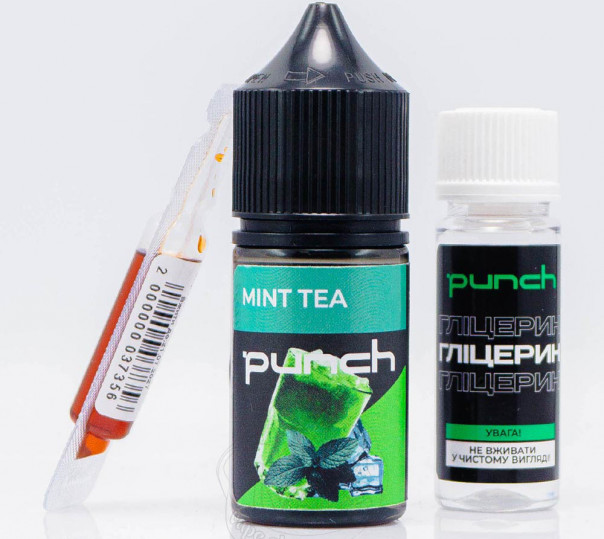 Жидкость Punch Salt Mint Tea 30ml 65mg со вкусом мятного чая (набор компонентов)