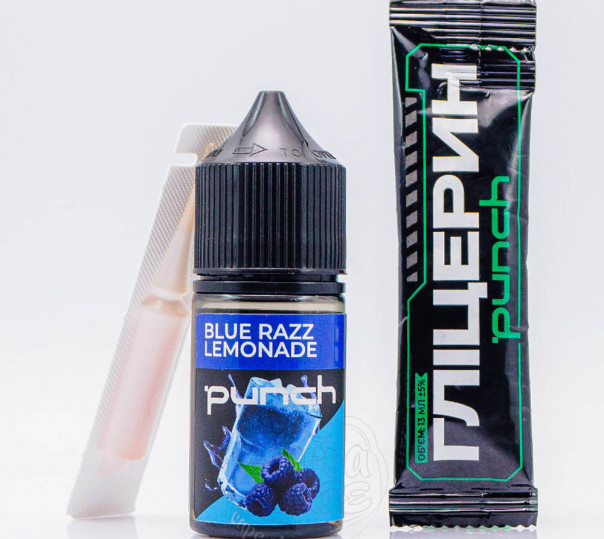 Рідина Punch Salt Blue Razz Lemonade 30ml 65mg зі смаком лимонаду з блакитної малини (набір компонентів)