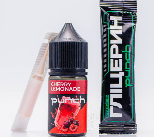 Рідина Punch Salt Cherry Lemonade 30ml 65mg зі смаком вишневого лимонаду (набір компонентів)