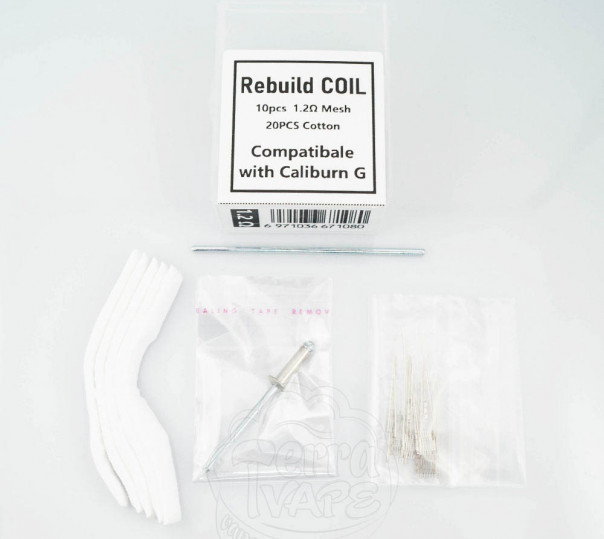 RBK (набір для намотки) для випаровувача Uwell Caliburn G 1.0ohm Mesh RBK (набір для намотки) для випаровувача Uwell Caliburn G 1.0ohm Mesh