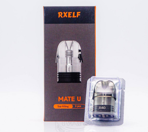 Картридж RXELF Mate U Top Filling Pod Cartridge 3ml для багаторазової POD системи Lost Vape Ursa Nano/Baby/Cap/Epoch/S360/T360 Картридж RXELF Mate U Top Filling Pod Cartridge 3ml для багаторазової POD системи Lost Vape Ursa Nano/Baby/Cap/Epoch/S360/T360