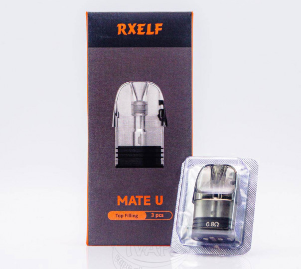 Картридж RXELF Mate U Top Filling Pod Cartridge 3ml для багаторазової POD системи Lost Vape Ursa Nano/Baby/Cap/Epoch/S360/T360 Картридж RXELF Mate U Top Filling Pod Cartridge 3ml для багаторазової POD системи Lost Vape Ursa Nano/Baby/Cap/Epoch/S360/T360