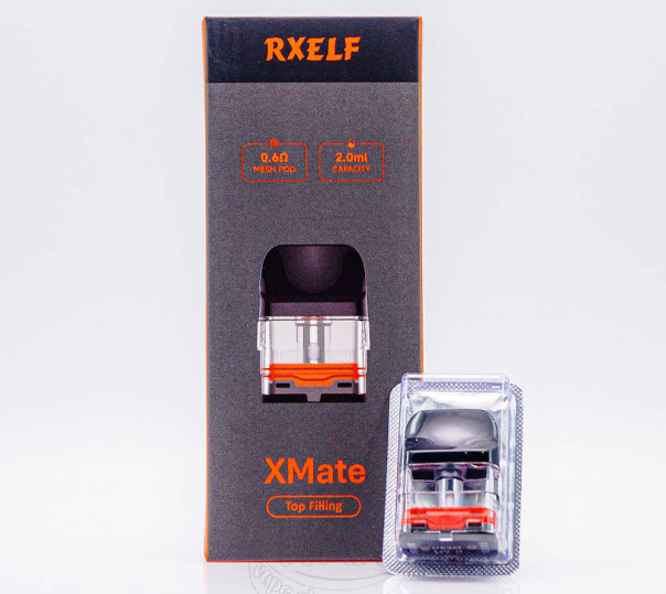 Картридж RXELF XMate Top Filling Cartridge 2ml 0.6Ом для багаторазової POD системи XMate C Kit / Vaporesso XROS/Mini/3/4/5/6