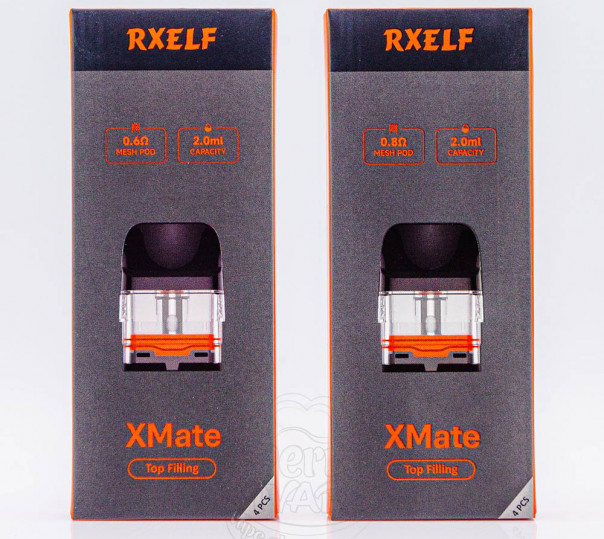 Картридж RXELF XMate 3.0 Top Filling Pod Cartridge 2ml/3ml для многоразовой POD системы XMate C Kit / Vaporesso XROS/Mini/3/4/5/6 Картридж RXELF XMate 3.0 Top Filling Pod Cartridge 2ml/3ml для многоразовой POD системы XMate C Kit / Vaporesso XROS/Mini/3/4/5/6