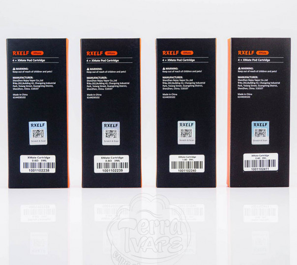 Картридж RXELF XMate 3.0 Top Filling Pod Cartridge 3ml для багаторазової POD системи XMate C Kit / Vaporesso XROS/Mini/3/4/5/6