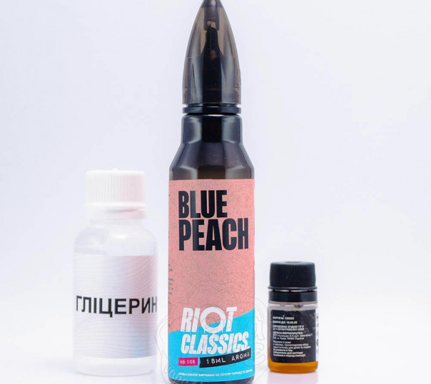 Рідина Riot Squad Organic Blue Peach 60ml 3mg зі смаком персику з чорницею (набір компонентів)