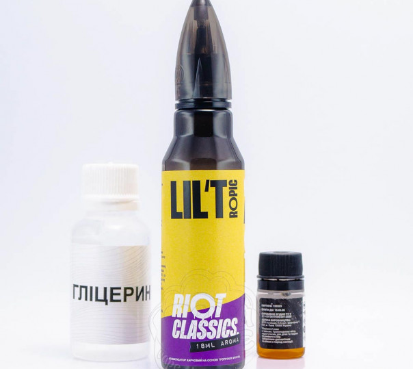 Рідина Riot Squad Organic Lil'Tropic 60ml 3mg зі смаком прохолодих тропічних фруктів (набір компонентів)