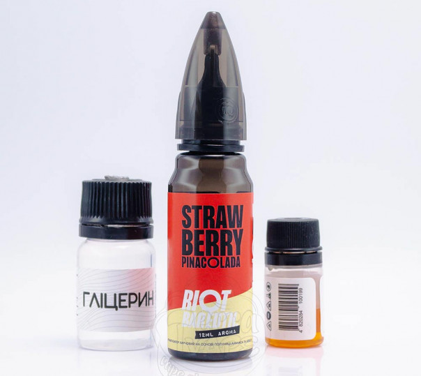 Жидкость Riot Squad Salt Strawberry Pinacolada 30ml 50mg со вкусом клубничной Пина Колады (набор компонентов)
