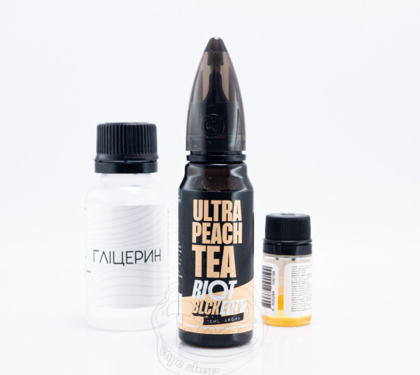 Рідина Riot Squad Salt Ultra Peach Tea 30ml 50mg зі смаком персикового чаю з льодом (набір компонентів)