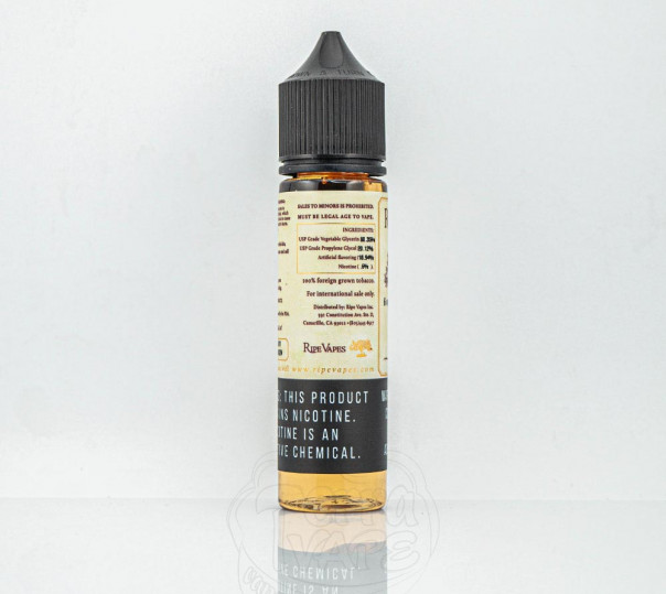 Рідина Ripe Vapes Organic VCT Bold 60ml 3mg на органічному нікотині зі смаком міцного тютюну з кремом та ваніллю