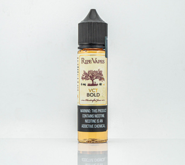 Рідина Ripe Vapes Organic VCT Bold 60ml 6mg на органічному нікотині зі смаком міцного тютюну з кремом та ваніллю