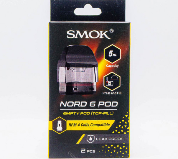 Порожній картридж SMOK Nord 6 Empty Pod Cartridge 5ml для багаторазової POD-системи Nord 6