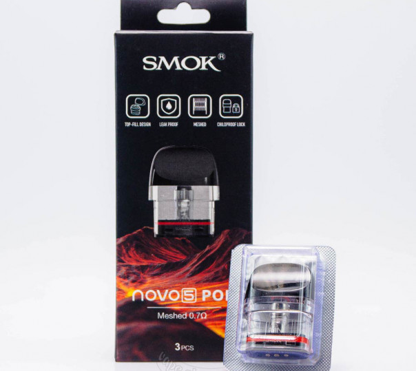 Картридж SMOK Novo 5 Pod Cartridge 2ml 0.7 Ом для многоразовой POD системы Novo 5, 6, 6 Ultra Pod Kit