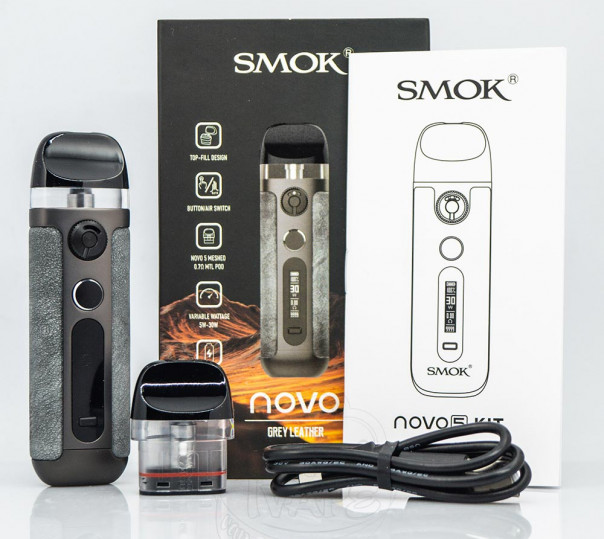 Smok Novo 5 Pod System Kit Black Carbon Fiber Багаторазова POD система Smok Novo 5 Pod System Kit Black Carbon Fiber Багаторазова POD система