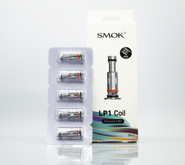 Випаровувач Smok LP1 Coil Meshed 0.8 Ом для багаторазової под-системи Novo 4/Mini, Pozz Pro, Nfix Pro, RPM 25 Pod Kit