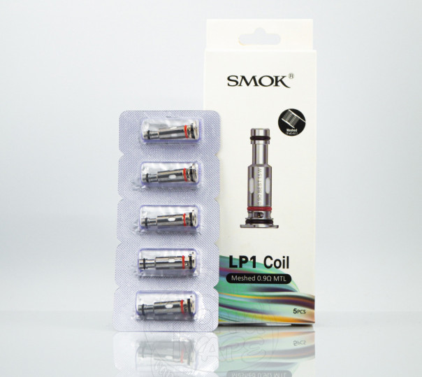 Испаритель Smok LP1 Coil Meshed 0.9 Ом MTL для многоразовой под-системы Novo 4/Mini, Pozz Pro, Nfix Pro, RPM 25 Pod Kit