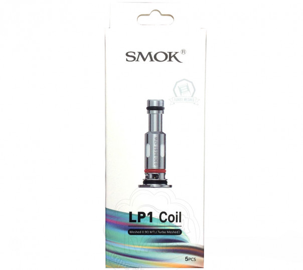Випаровувач Smok LP1 Coil Meshed 0.9 Ом MTL (Turbo Meshed) для багаторазової под-системи Novo 4/Mini, Pozz Pro, Nfix Pro, RPM 25 Pod Kit