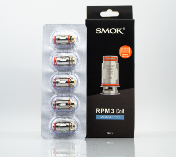 Випаровувач Smok RPM3 Coil Meshed 0.15 Ом для SMOK Nord 5 Kit / RPM5 Pro / RPM5 / RPM 100 Kit / RPM 85 Kit / Nord GT