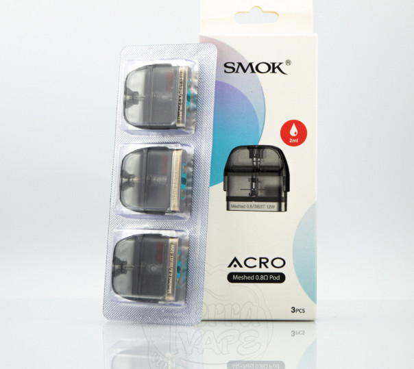 Картридж SMOK ACRO Pod Cartridge 2ml для багаторазової POD системи ACRO Pod Kit Картридж SMOK ACRO Pod Cartridge 2ml для багаторазової POD системи ACRO Pod Kit
