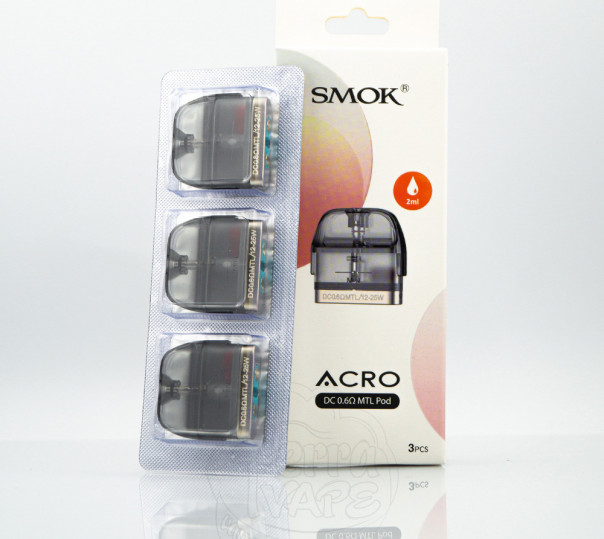 Картридж SMOK ACRO Pod Cartridge 2ml для багаторазової POD системи ACRO Pod Kit Картридж SMOK ACRO Pod Cartridge 2ml для багаторазової POD системи ACRO Pod Kit